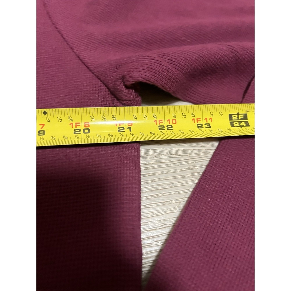 Psycho Bunny Men's VAIL Waffle Long Sleeve Pocket Shirt XL Crimson Red NWT - Picture 7 of 9